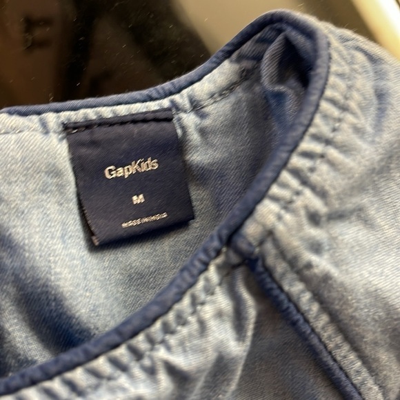 Gap kids size youth medium denim dress - Picture 2 of 6